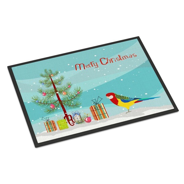 Carolines Treasures 18 x 27 in. Rosella Merry Christmas Indoor or Outdoor Mat CK4503MAT - main
